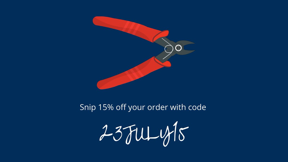 WireDesignUK's tweet photo. ✂️ Snip 15% off your Wire Design order during July with code 23JULY15! 

#gardendesign #wirebalustrade #summerspecial https://t.co/x9W43LHawG