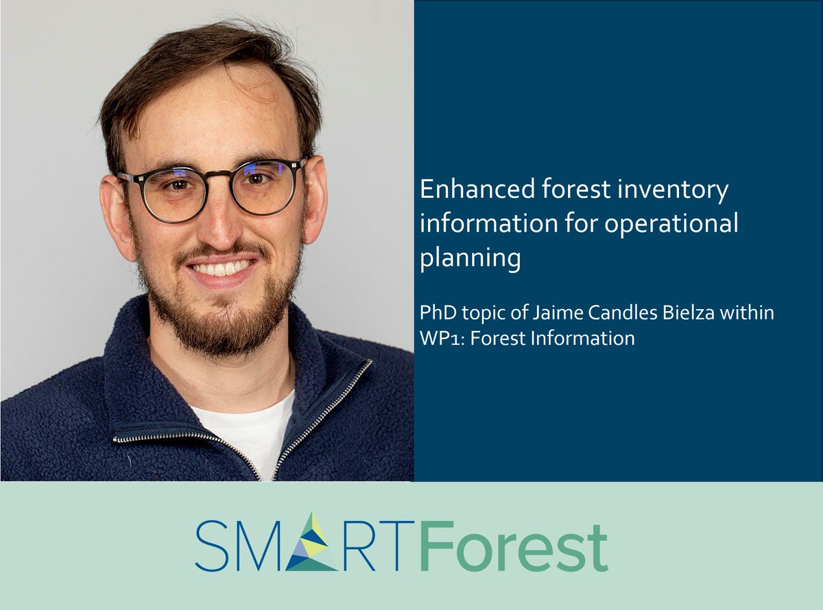 SmartForest4.0 (@smartforest_sfi) on Twitter photo With his background in remote sensing and forestry, Jaime Candles Bielza works on his PhD topic within <a href="/SmartForest_SFI/">SmartForest4.0</a> WP1, Forest Information
👉Enhanced forest inventory information for operational planning.
more on SmartForest smartforest.no
@UniNMBU @NIBIO_no With his background in remote sensing and forestry, Jaime Candles Bielza works on his PhD topic within <a href="/SmartForest_SFI/">SmartForest4.0</a> WP1, Forest Information
👉Enhanced forest inventory information for operational planning.
more on SmartForest smartforest.no
@UniNMBU @NIBIO_no