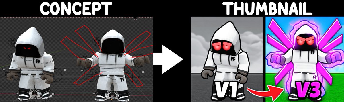 IrfanDesigns's tweet image. Concept➡️Thumbnail

Getting Cyborg V3 In Blox Fruits 🤖

#Roblox #RobloxGFX #robloxthumbnail #robloxart