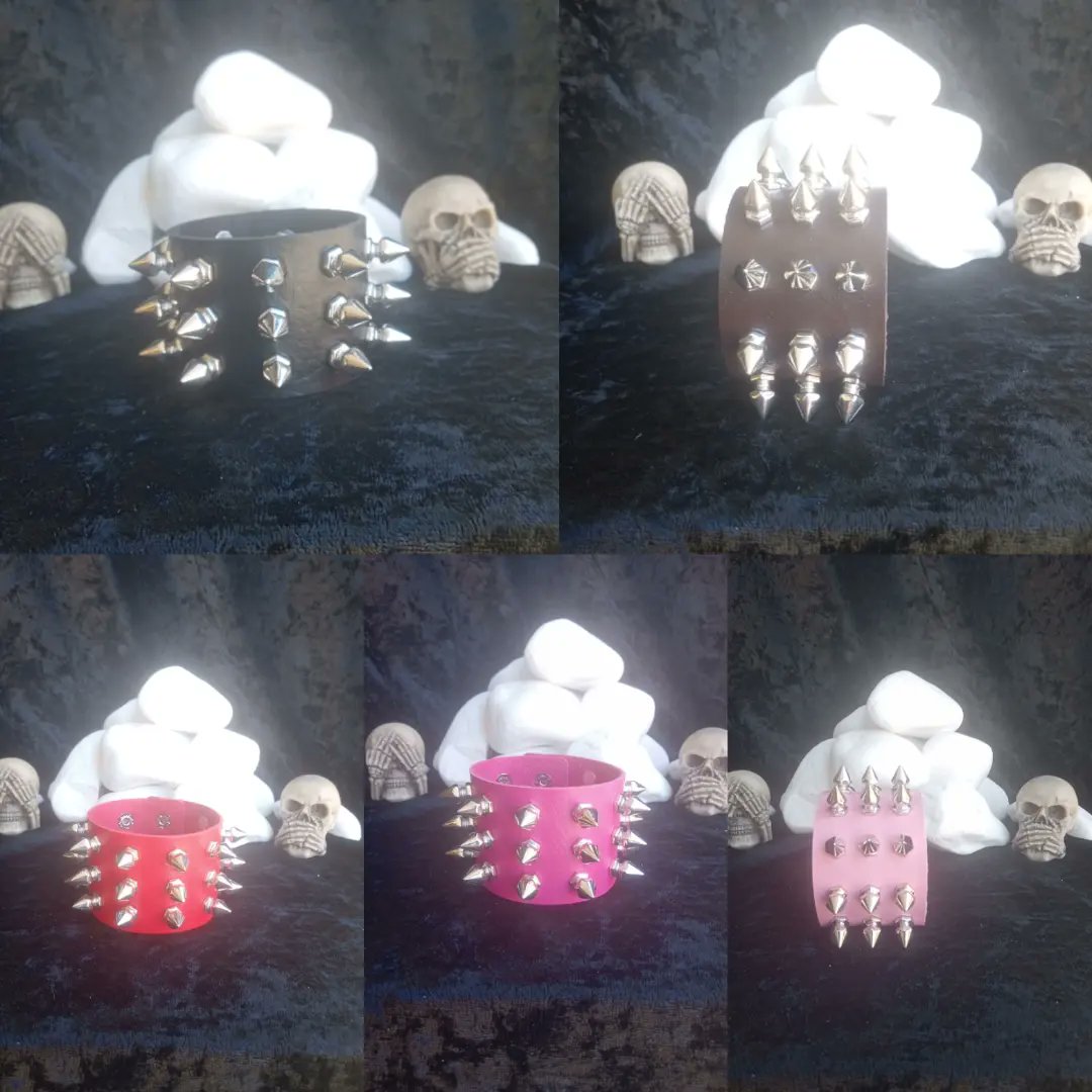 Voici  10 bracelets gothiques à pic de différentes couleurs  

Commander les sur 
lenecromancien.com 

#lenecromancien #bijoux #bijouxfantaisie #bijouxgothique #bijouxrock #bijouxpunk #gothic #gothique #gothiquefrance #metal #gothiquefrance #gothiquelens #gothiquelille