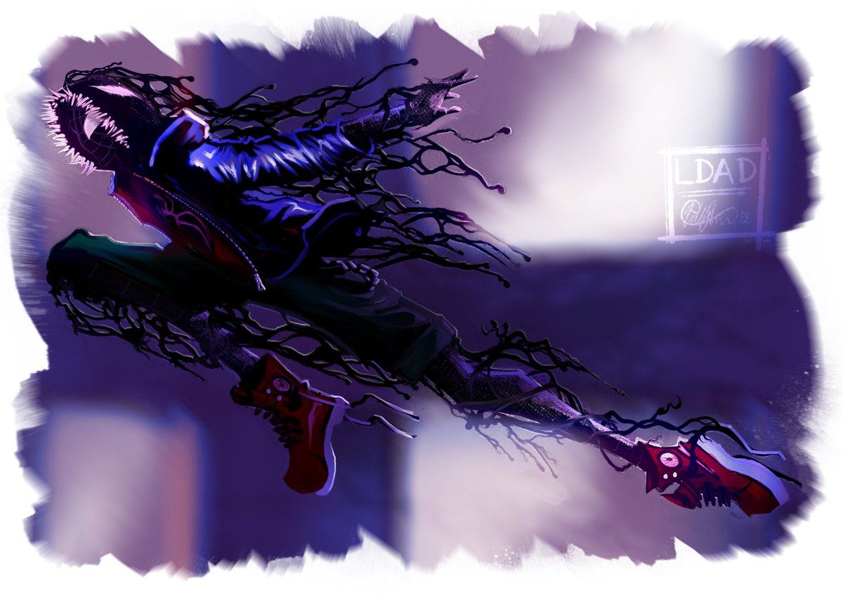 So I have a #WIP #MilesMorales #Spiderman / #venom as I wanted to play with the Hoodie being the symbiote. Whaddaya think!? #digitalart
#Procreate