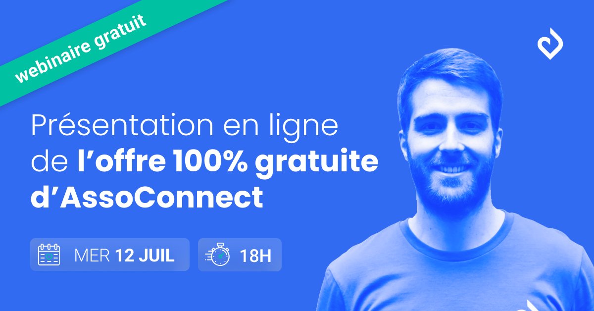 🌈 Libérez votre association des formulaires papiers et des paiements non réceptionnés grâce à notre offre Liberté 100 % gratuite.

😎 Antoine vous donne rendez-vous mercredi prochain pour vous la présenter. Inscrivez-vous juste ici : bit.ly/43a6Mqr