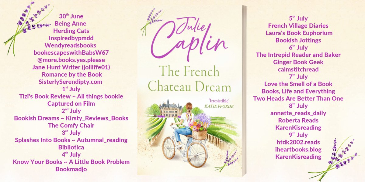 rararesources's tweet photo. "Caplin has once again crafted an unforgettable gem that will leave a lasting impression." says @FinithaJose about The French Chateau Dream by @JulieCaplin  https://t.co/j1G1mJT6b9 https://t.co/D6IrVZ6pEW