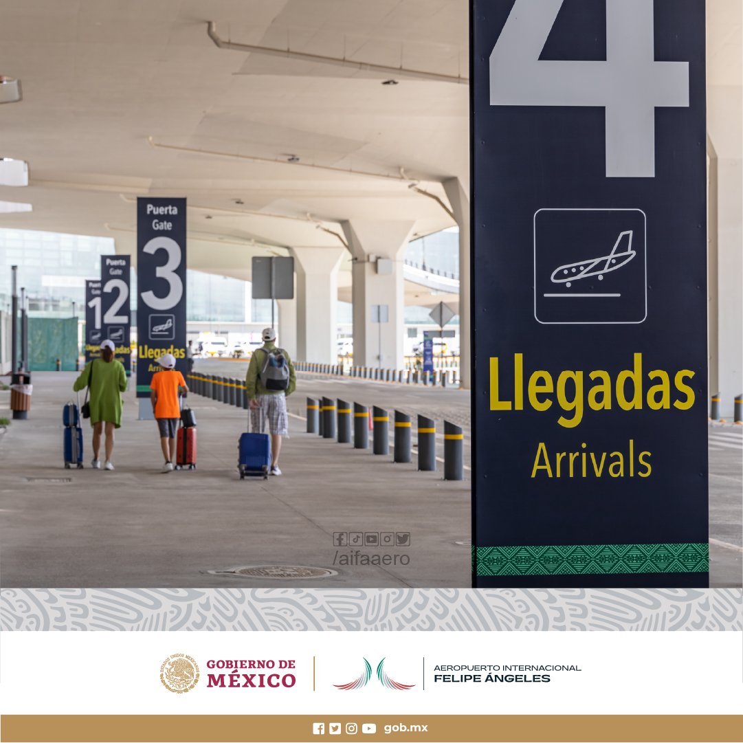 aifaaero's tweet photo. Es importante que conozcas que el Nivel 1, en nuestro Edificio Terminal de Pasajeros, es de #Llegadas; si vas a recoger a un pasajero, deberás dirigirte directamente al primer piso.
Circulando sobre la vialidad, entre las Puertas 1 a 4, podrás hacer el ascenso de las personas. https://t.co/jvoSAx3HCW