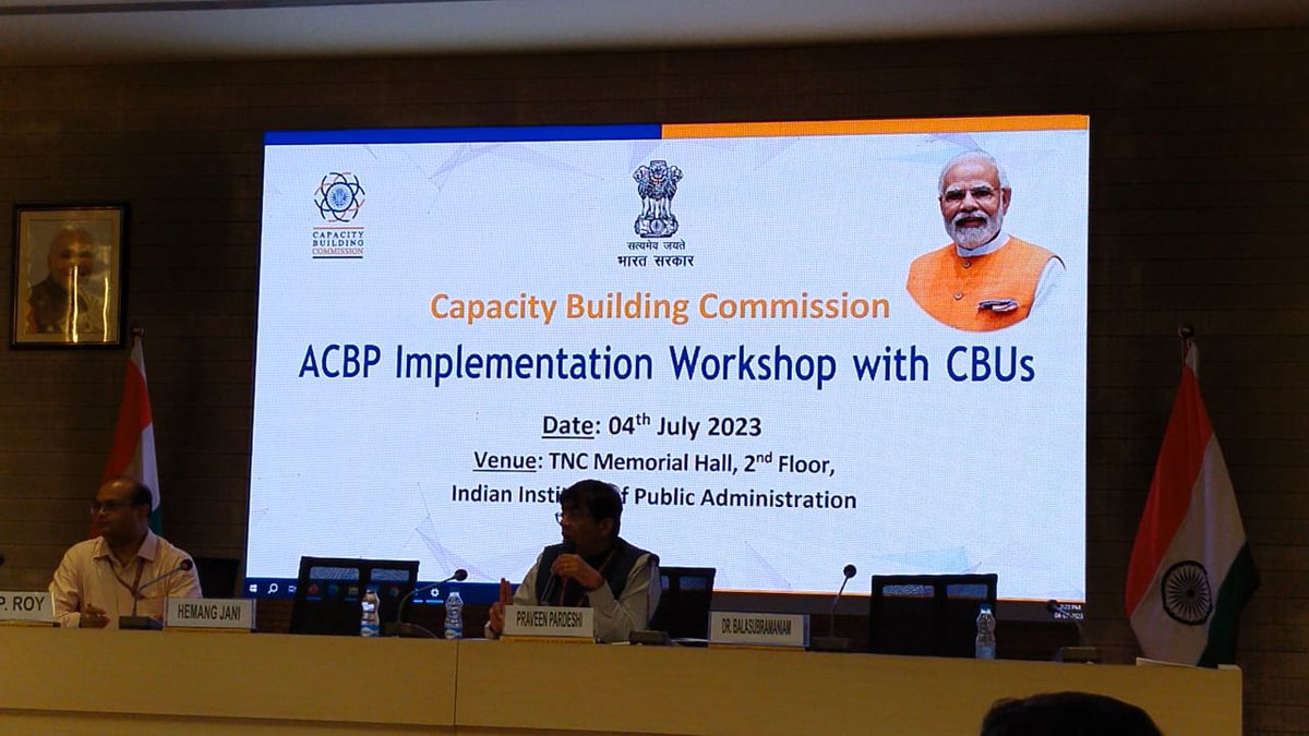 GoIStats's tweet photo. Officers of National Statistical Systems Training Academy (NSSTA) participated in and contributed to the ACBP Implementation Workshop organised by Capacity Building Commission at Indian Institute of Public Administration (IIPA) on 4th July, 2023. https://t.co/yKhviyi60c