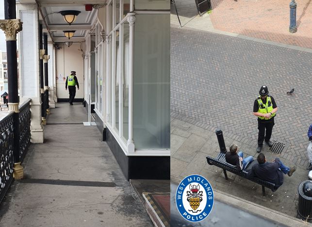 WalsallPolice's tweet photo. #ASBAwarenessWeek | Our officers have been on the streets tackling street drinking and anti-social behaviour in Walsall.
Officers from our St Matthews neighbourhood team have been patrolling problem areas in the town. https://t.co/b9Rwtx8EDV