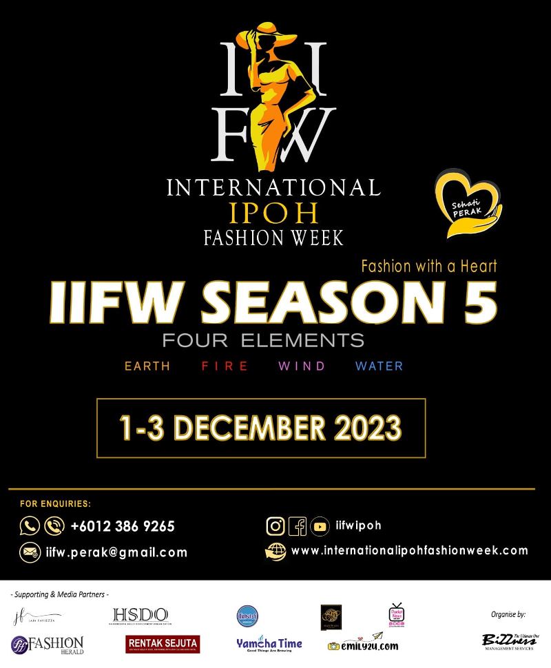 RentakSejuta's tweet photo. International IPOH Fashion Week (IIFW) Season 5 (1-3/12/2023).

Calling For Designers &amp; Models! 

Link: https://t.co/rBOJtZNjt3 

#InternationalIPOHFashionWeek #IIFW #IIFW2023 #IIFWIpoh #IIFWSeason5 #Season5 #BizznessEntertainment #RentakSejuta @IifwIpoh https://t.co/7uE2PosU2N