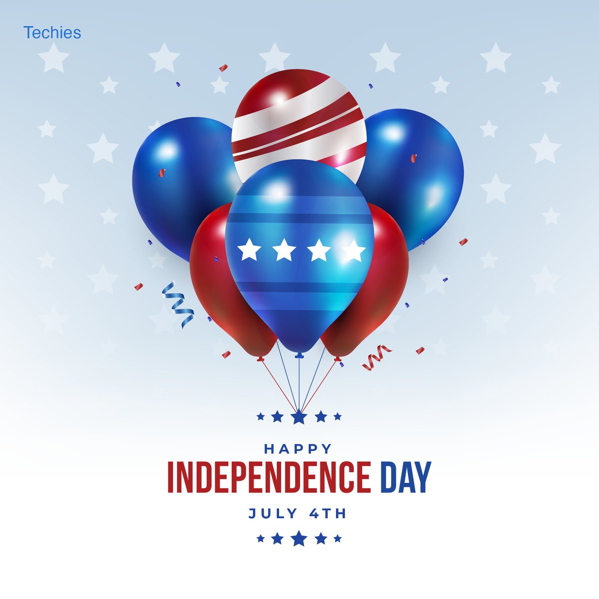 techiesindiainc's tweet photo. Happy Independence Day to all of our American friends &amp; partners. 🥳 Go easy on the fireworks and rather slay at the bbq 😉 

#4thofJuly #AmericanIndependenceDay https://t.co/TcwaPYodRP