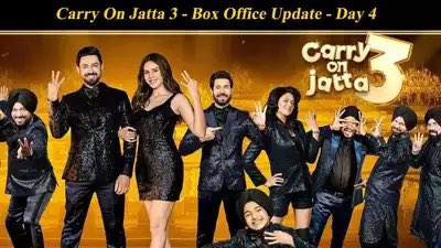 Exclusive.. #CarryOnJatta3 Rewrites History Over The Extended Eid Weekend Grossing PKR 7.25cr! Distributed by IMGC, the film has become the highest grossing Indian Punjabi Film In Pakistan In Just 4 Days! Thu.. 1.1cr Fri.. 2cr Sat.. 2.2cr Sun.. 1.95cr Total.. 7.25cr