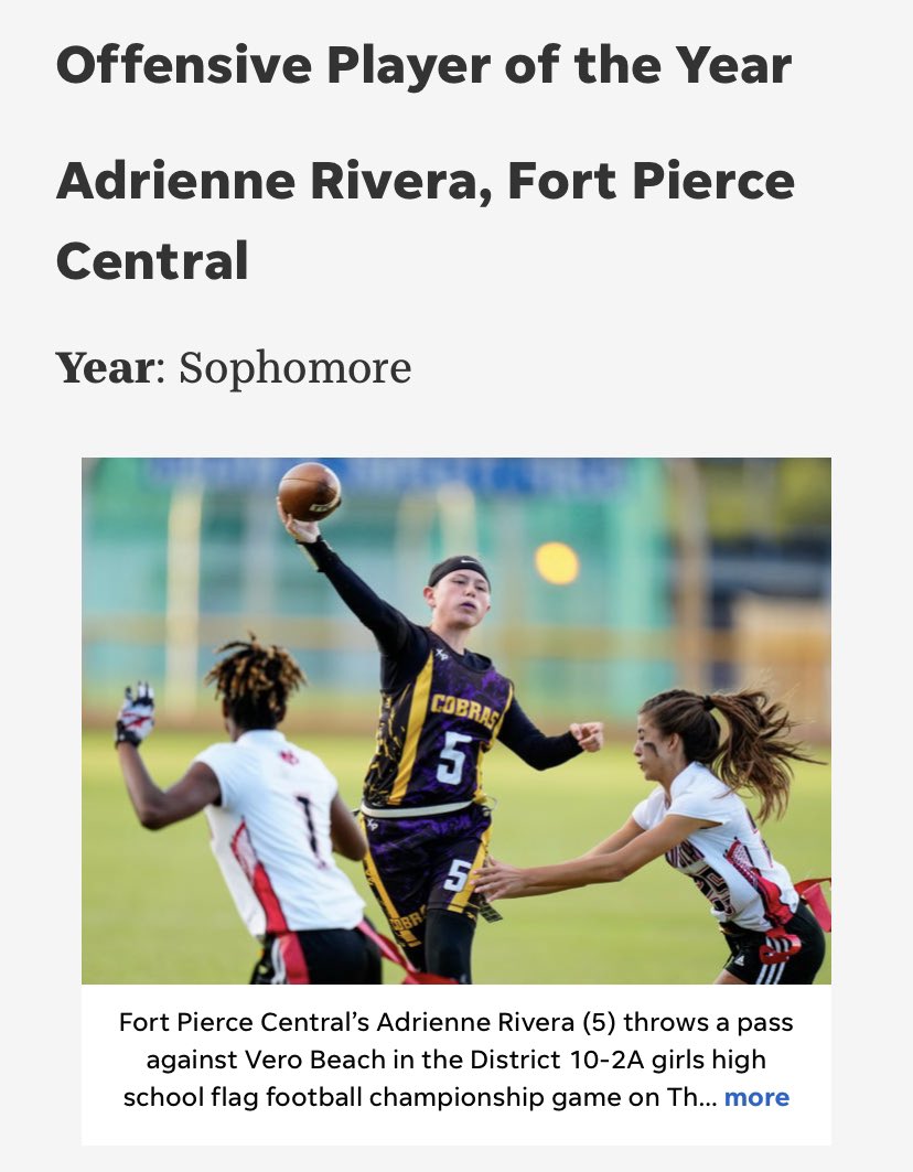 Fort Pierce Central Flag Football tweet media