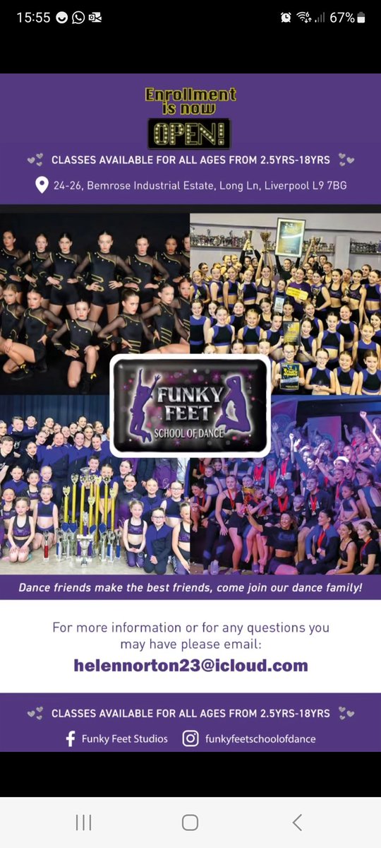 shellyparko3's tweet photo. Open to enrollment at this positive hard working award winning school #Liverpool #dance #aintree #WINNER #children #ChampionsLeague #BritainsGotTalent #funkyfeet https://t.co/atTySmtuSe