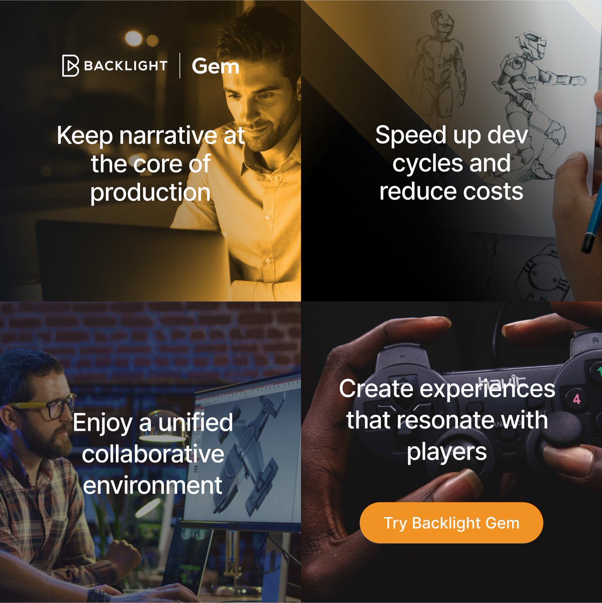 Backlight Gem’s powerful narrative management system is designed to empower game developers and narrative designers to visualize, collaborate on, and manage complex narratives. Book a demo today -> ow.ly/ef5E50OQeWj #InteractiveStorytelling #NarrativeDesign