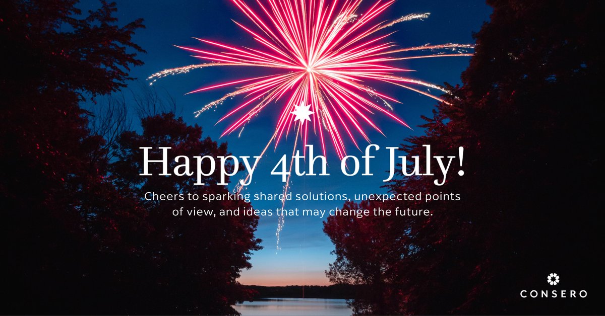 Consero (@conserogroup) on Twitter photo Happy Independence Day from all of us at Consero! 🎇🎉🇺🇸 Happy Independence Day from all of us at Consero! 🎇🎉🇺🇸