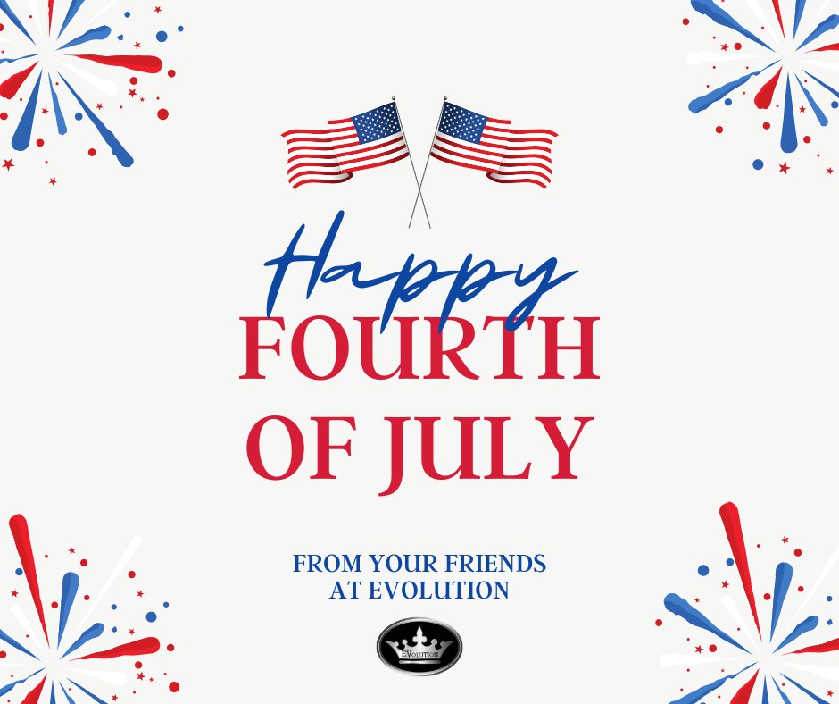 Evo_Electric's tweet photo. Happy 4th of July from all of your friends at Evolution Electric Vehicles! We hope your holiday is filled with joy!

#IndependenceDay https://t.co/CpKvVJpfTZ