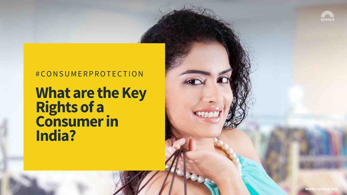 NyaayaIN's tweet photo. If you want to know more about how you can enforce these rights as a consumer in India, click the link https://t.co/Ld2TiZy3Zd
#Nyaaya #NyaayaExplains #LegalExplainers #IndianLaws #Consumer #Seller #ConsumerProtection #ConsumerProtectionLaws #IndianLawsExplained #Rights #Safety https://t.co/TRBZIRDhwb