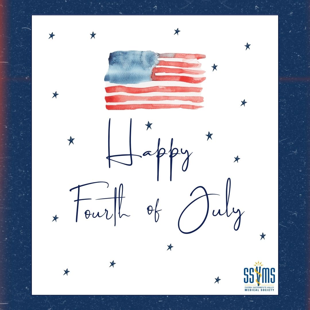 Happy Fourth of July from SSVMS! Have fun but stay safe, designate a driver, and adhere to all safety regulations today!