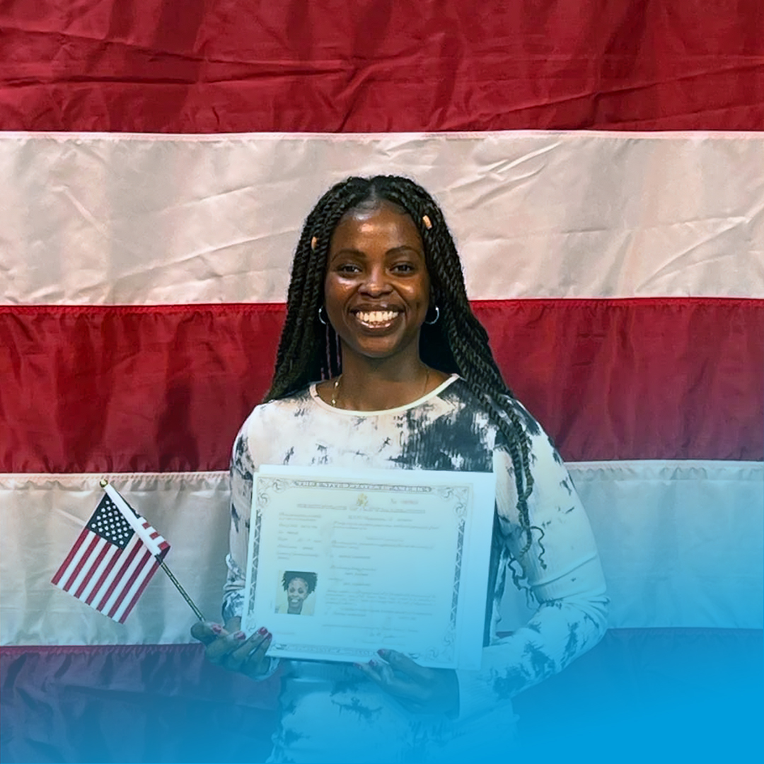 WorldRelief's tweet image. Born as a refugee in DR Congo, Aimee lived the first 24 years of her life without citizenship. After months of studying, she became a #naturalized US citizen on July 4, 2022!

Today, we #celebrate all who are becoming US citizens! Join us by sharing a message of #congratulations!