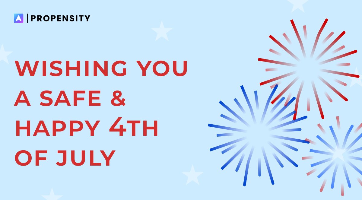Propensity (@propensitytech) on Twitter photo Today, we wish those in the United States a safe and happy Independence Day! #FourthofJuly Today, we wish those in the United States a safe and happy Independence Day! #FourthofJuly