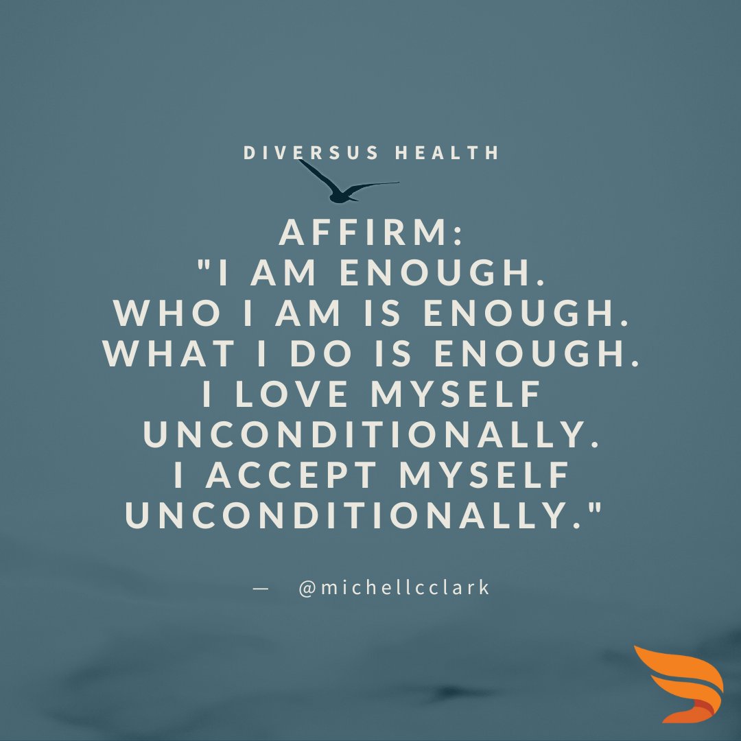 Diversus_Health's tweet photo. You are enough.
#mentalhealth #mentalwellness #mentalhealthmatters #DiversusHealth #quoteoftheday #mentalhealthquotes #therapy https://t.co/Fy2XevkAvB