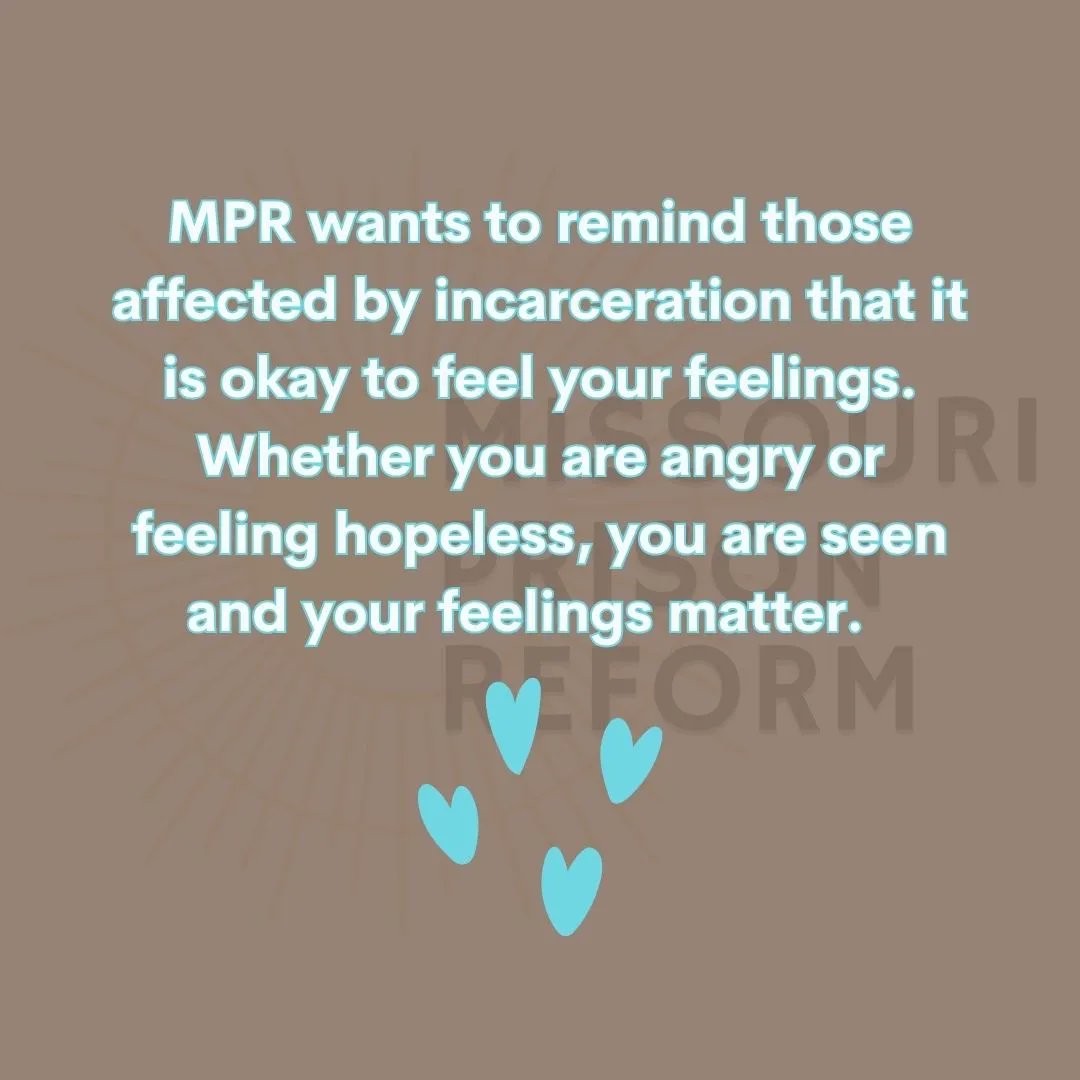 moprisonreform's tweet photo. Holidays may be gruesome reminders of the time lost due to incarceration. It is important for families of prison residents to feel their feelings and know that they are not alone. MPR extends our love and support to those who need it. https://t.co/vxkHVeO9zd