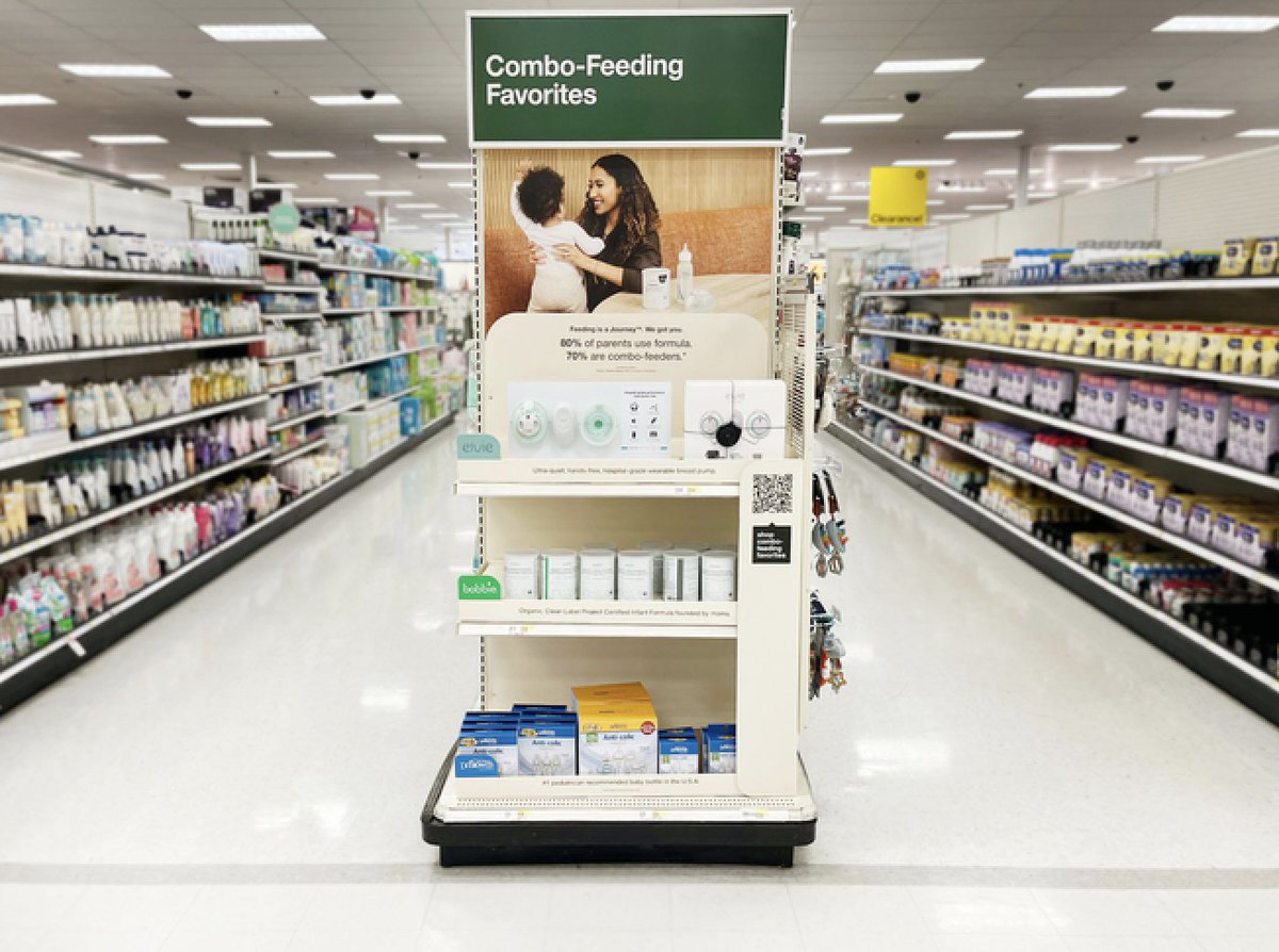 🚀 Instant formula company <a href="/bobbiebabyco/">bobbiebabyco</a> and breast pump maker <a href="/elvie/">Elvie</a> team up and launch new retail experience to normalize combo feeding

More on this: femtechinsider.com/bobbie-elvie-c…

#retail #breastfeeding #infantnutrition