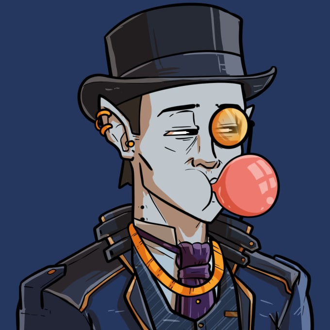 Designed this cool 2d NFT ✨🎩

If you need some amazing NFT designs then reach out to me through DM. I can make all sorts of NFTs including 2d, 3d, animated and pixel ones as well :D

#NFT #designing