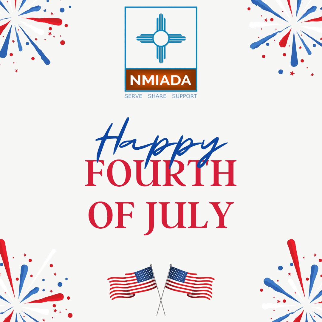 NMIADA1's tweet photo. On this symbolic day, may we celebrate our freedom, salute those who made this possible and keep it safe, and stand in unity as a nation. Have a Happy 4th of July from NMIADA! #4thofjuly #NMIADA https://t.co/QhhudTNBXd
