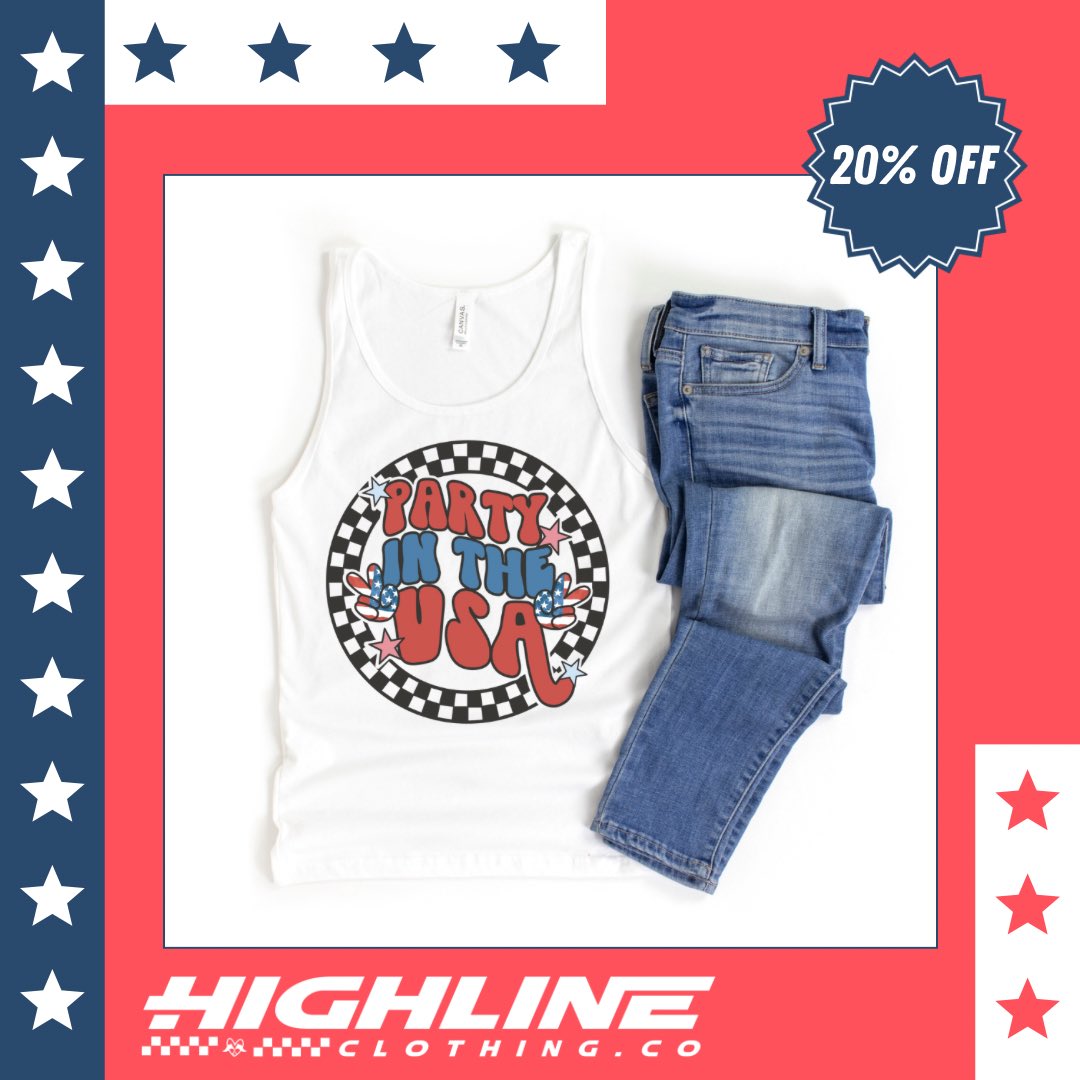 ShopHighline's tweet photo. ❤️🤍💙Happy 4th of July❤️🤍💙

Today is the LAST day to save 20% off our entire store! Use code FIREWORK20 or one of our track reps code at check out! 

#firework #sale #4thofjuly #racing #redwhiteandblue #freedom #america #partyintheusa #boom #firecracker https://t.co/iz5a00CBwO