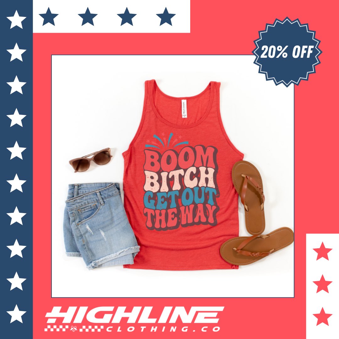 ShopHighline's tweet photo. ❤️🤍💙Happy 4th of July❤️🤍💙

Today is the LAST day to save 20% off our entire store! Use code FIREWORK20 or one of our track reps code at check out! 

#firework #sale #4thofjuly #racing #redwhiteandblue #freedom #america #partyintheusa #boom #firecracker https://t.co/iz5a00CBwO