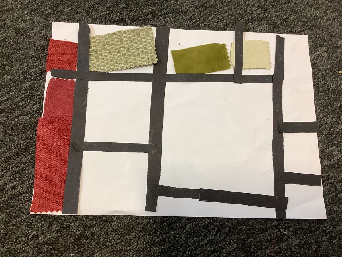 MBinns_StAnnes's tweet photo. The children experimented with Mondrian’s style called ‘neoplasticism’. This involves using simple lines, right angles and blocks of primary colours. @StAnnes_EHS https://t.co/Hq0GkMoa2P