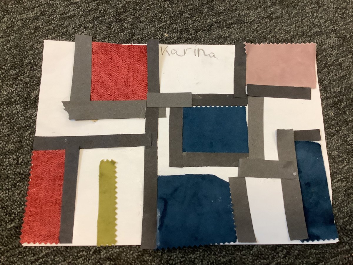 MBinns_StAnnes's tweet photo. The children experimented with Mondrian’s style called ‘neoplasticism’. This involves using simple lines, right angles and blocks of primary colours. @StAnnes_EHS https://t.co/Hq0GkMoa2P