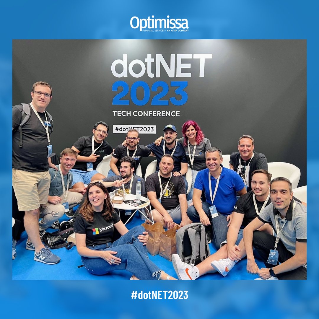 optimissa's tweet photo. Hemos pasado un día increíble en #dotNET2023 un evento con más de 800 asistentes y 25 exponentes en donde nos hemos podido poner al día con lo ultimo en el mundo #tech 👩💻
Así lo hemos pasado 👆
#tech #Optimissa #dotNET2023 #innovacion #techie https://t.co/6iuWAmUyvd