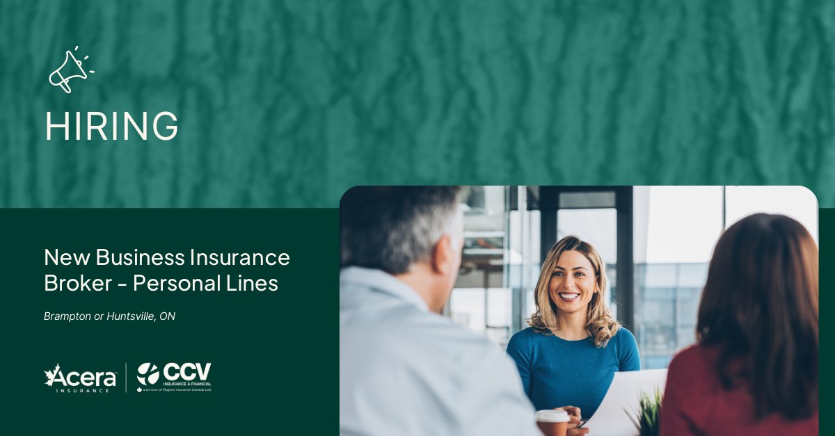 #Hiring: We are looking for a New Business Insurance Broker, Personal Lines to join our talented team. 

Think this could be you? Learn more about this exciting position and apply: loom.ly/8JiZECg #CareersInInsurance #InsuranceCareers #JobsYouLove