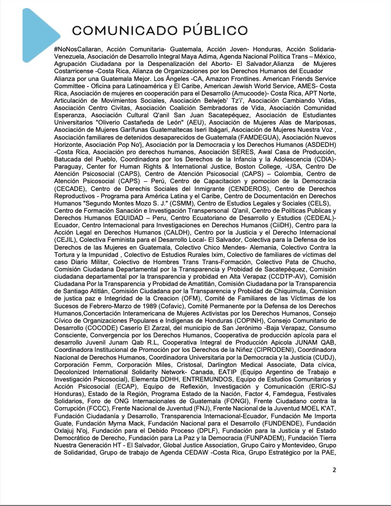 DPLF_info's tweet photo. 🇬🇹 Nos unimos a 196 organizaciones nacionales e internacionales para expresar nuestra profunda preocupación por la suspensión de la oficialización de los resultados de las votaciones del pasado domingo 25 de junio en #Guatemala por parte de la @CC_Guatemala.

Abrimos 🧵 https://t.co/DXjaNGUsYr
