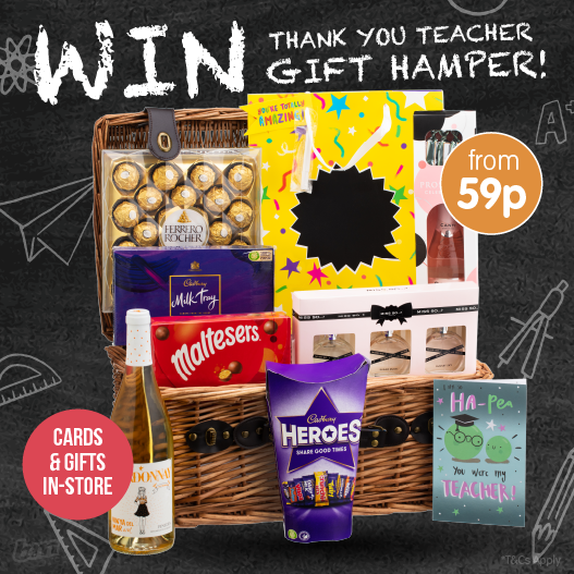 bmstores's tweet image. 🎓 #COMPETITON TIME 🎓

Say #ThankYouTeacher in style with this fantastic gift hamper, choc-full of everything needed to say THANKS to your little one's favourite teacher!

For a chance to WIN, simply;

1) FOLLOW US
2) RT
3) COMMENT #BMTeacherComp

Competition ends 9am 6/7/23