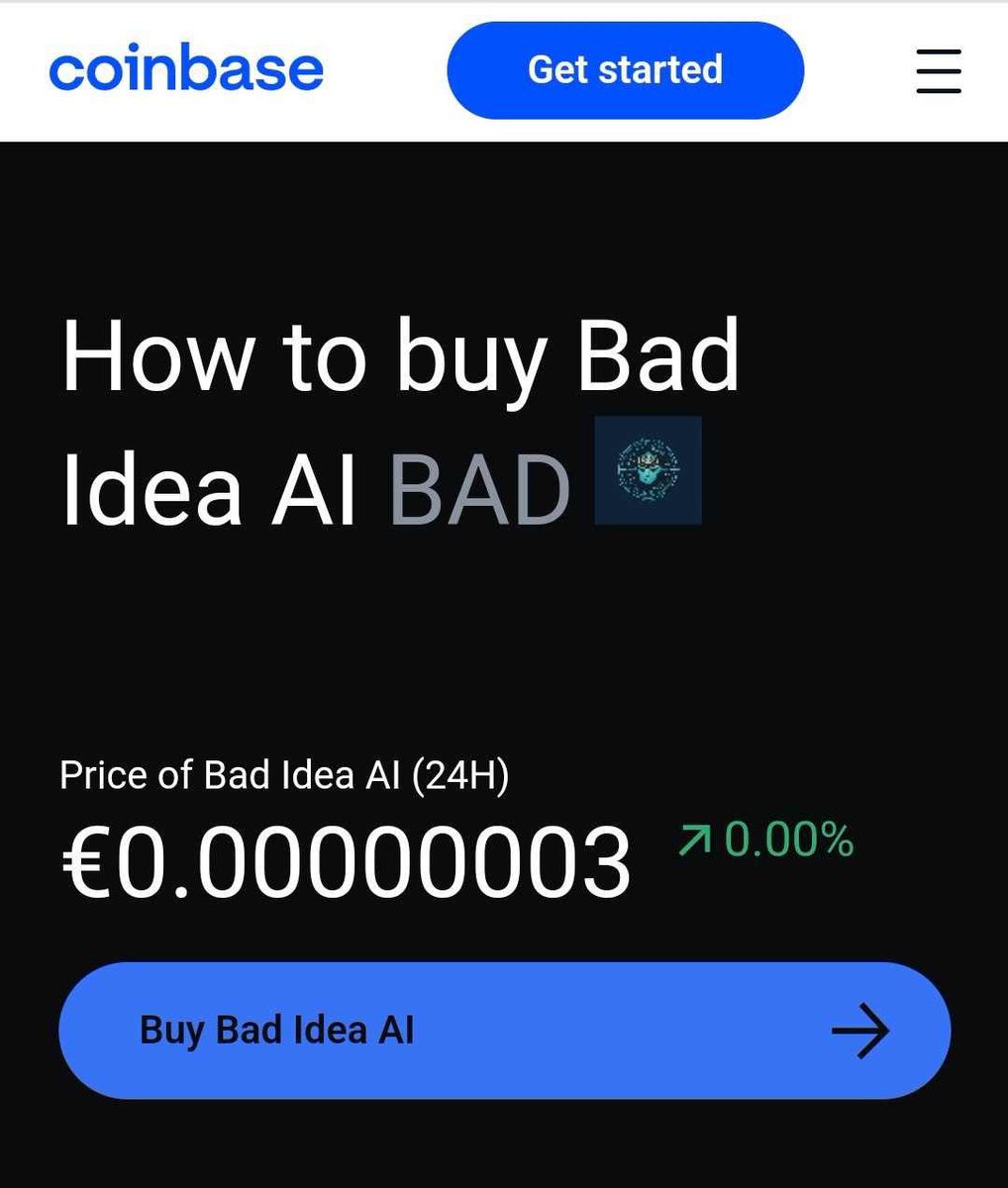 badideaai's tweet image. @coinbase &amp;amp; @CoinbaseWallet  have created a #howtobuy guide for $Bad token @badideaai 

How to buy Article here: coinbase.com/how-to-buy/bad…

#shibarmy #BadBrigade #Shibarium $leash $shib $bone #badideaai