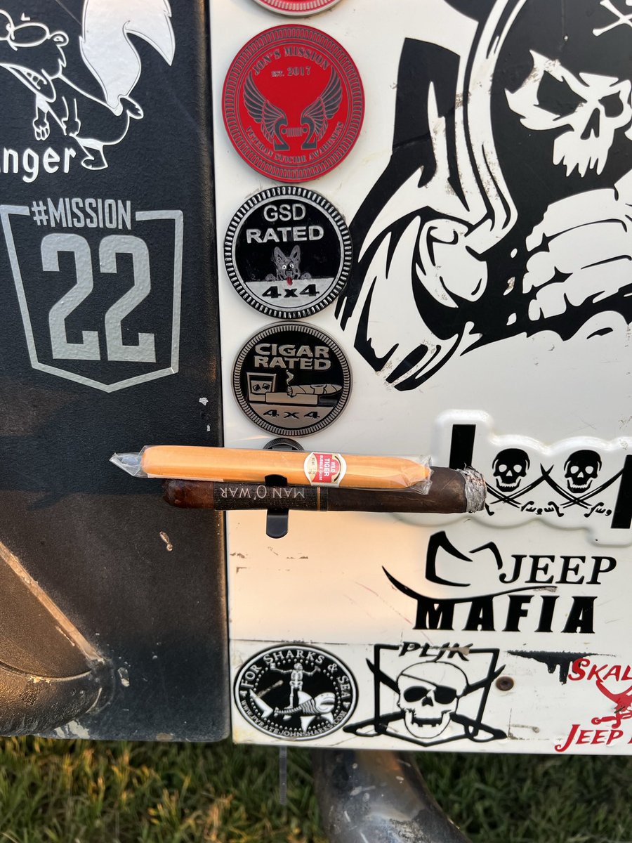 Capt Fred☠lllllll☠ 🏴☠️ (@kirby98tj) on Twitter photo Abi and I celebrated with some cigars yesterday 🏴☠️👑🇺🇸💨 #thejeepmafia #pssita #piratejeep #eltigre #manowarruination #cigar <a href="/THEJeepMafia/">The Jeep Mafia</a> Abi and I celebrated with some cigars yesterday 🏴☠️👑🇺🇸💨 #thejeepmafia #pssita #piratejeep #eltigre #manowarruination #cigar <a href="/THEJeepMafia/">The Jeep Mafia</a>