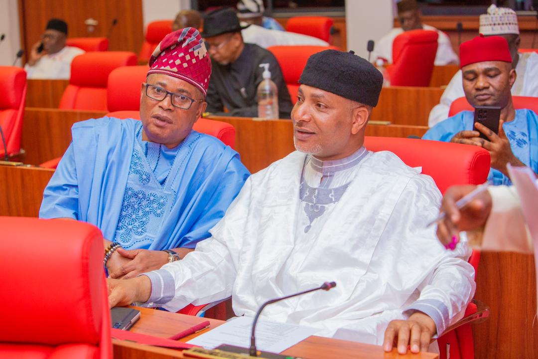 Senate Majority Whip and Senator Lola Ashiru; Deputy Majority Whip, while the oppostion parties elected Senators Simon Mwadkwon, Oyewumi Olalere, Darlington Nwokocha and Rufai Hanga, as Minority Leader, Deputy Minority Leader, Minority Whip and Deputy Minority Whip, respectively.