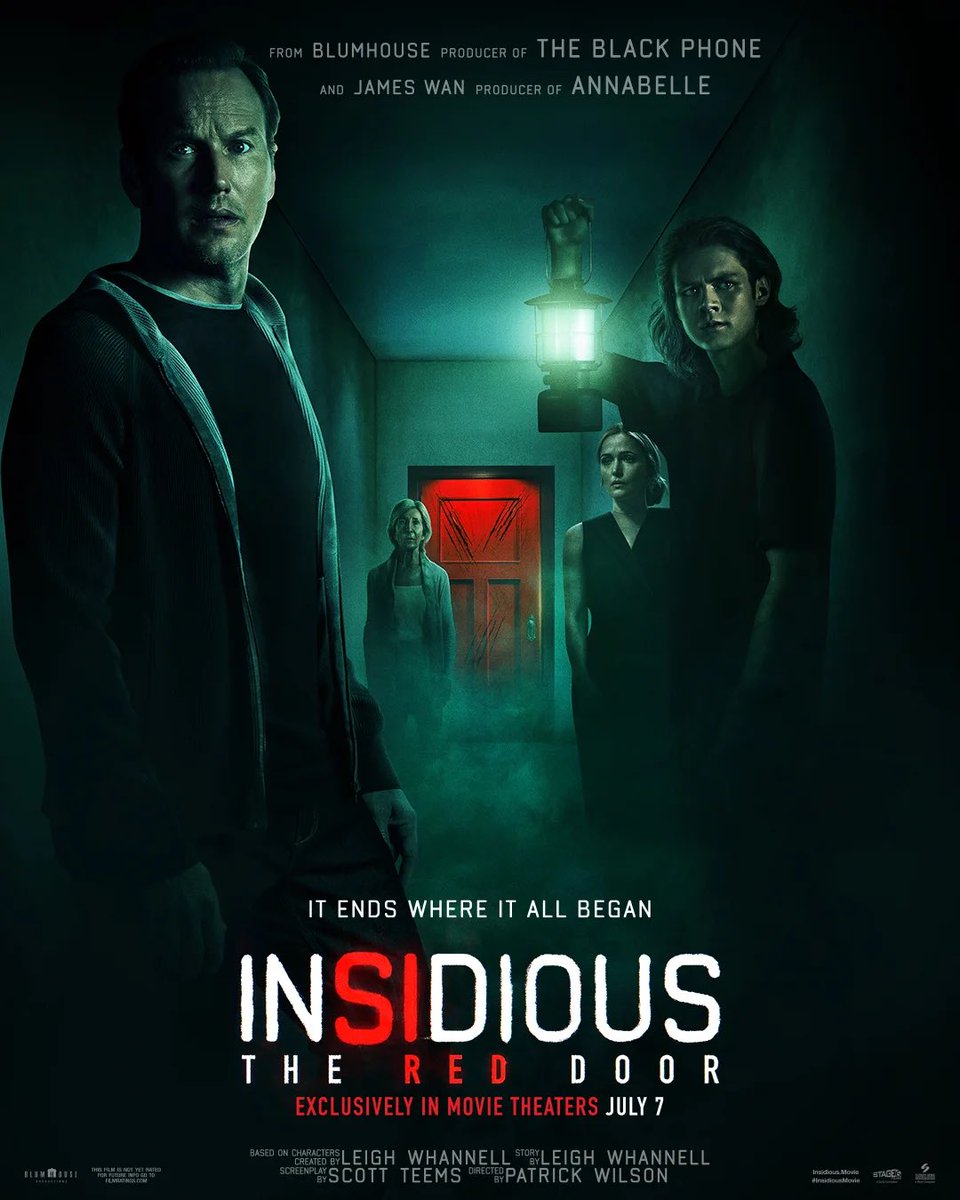 mariatheblogger's tweet photo. Insidious: The Red Door is set to release in theaters on Friday! 
Fun fact:🍿This film marks Patrick Wilson’s directorial debut.🎬
It’s pretty fitting for him, hence being a part of the #Insidious family since day one. 
Into the further we go! https://t.co/J8fIyHrNBD