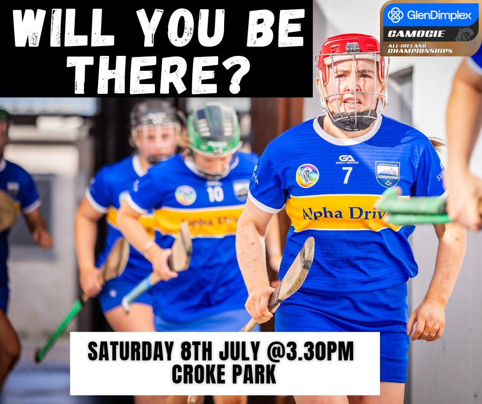 Tipperary Camogie (@camogietipp) on Twitter photo ๐ต๐กThe girls are ready to run out in Croke Park - are you ready to be there? Get your tickets now
ticketmaster.ie/browse/gaa-catโฆ
๐๏ธThis Saturday 8th July
โฐ 3.30pm
Glen Dimplex Senior All-Ireland Quarter Final
Tipperary VS <a href="/CamogieAontroim/">Antrim Camogie</a>
#OurGameOurPassion ๐ต๐กThe girls are ready to run out in Croke Park - are you ready to be there? Get your tickets now
ticketmaster.ie/browse/gaa-catโฆ
๐๏ธThis Saturday 8th July
โฐ 3.30pm
Glen Dimplex Senior All-Ireland Quarter Final
Tipperary VS <a href="/CamogieAontroim/">Antrim Camogie</a>
#OurGameOurPassion