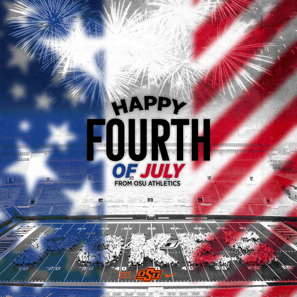 OSUAthletics's tweet photo. 🇺🇸 #GoPokes https://t.co/B4aUtX7Cx2