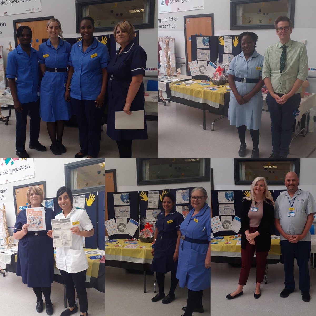 Senior IPN Ann promoting the importance of preventing #SurgicalSiteInfections over 108 staff stopped today to engage, learn and spread the good practice! #Walsallandproud ✨