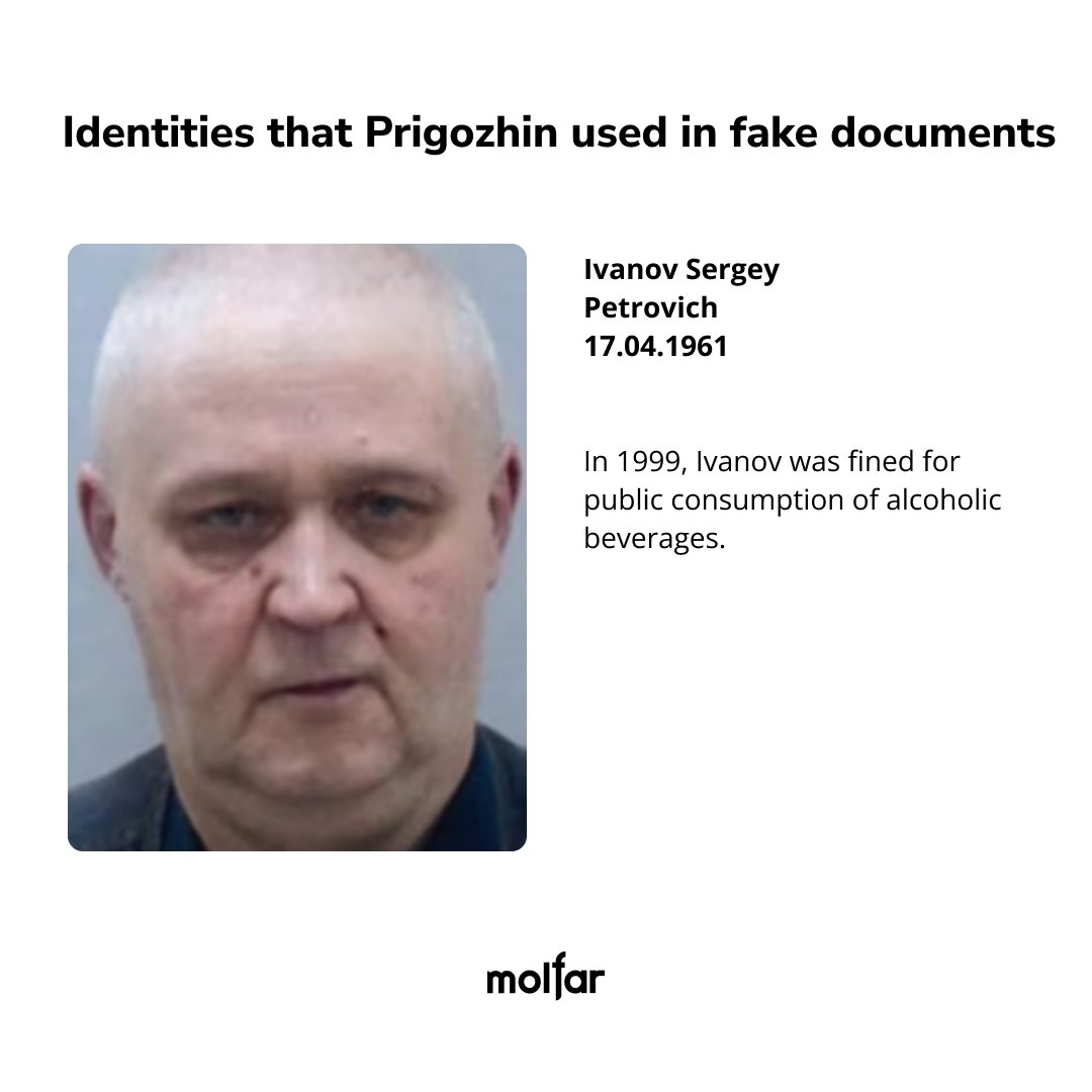 molfar_group's tweet photo. LDPR deputy, convicted and deceased. Whose identities did Prigozhin use in fake documents?
#Prigozhin #RussiaisATerroistState #WagnerGroup #OSINT #RussiaUkraineWar #RussiaIsLosing #Molfar #Ukraine https://t.co/8D58E0JXII