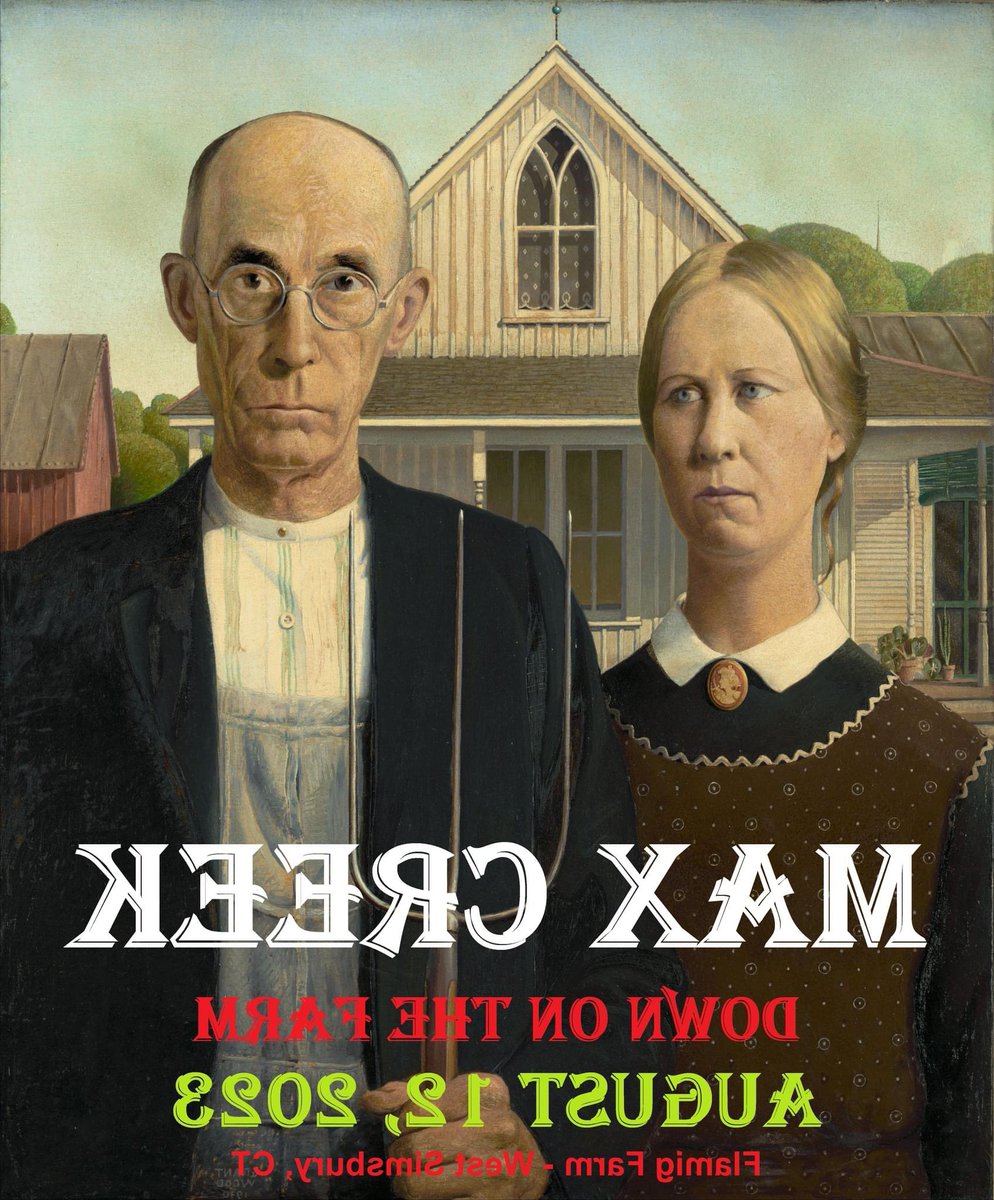 We know it’s July 4th and all (#Merica) but we want to remind you about our show at <a href="/FlamigFarm/">Flamig Farm</a> in W. Simsbury CT on 8/12! Get your tickets ASAP as our last “down on the farm” show sold out! VIP ticket packages are available too if you’re feeling fancy 🌟

seetickets.us/event/Max-Cree…