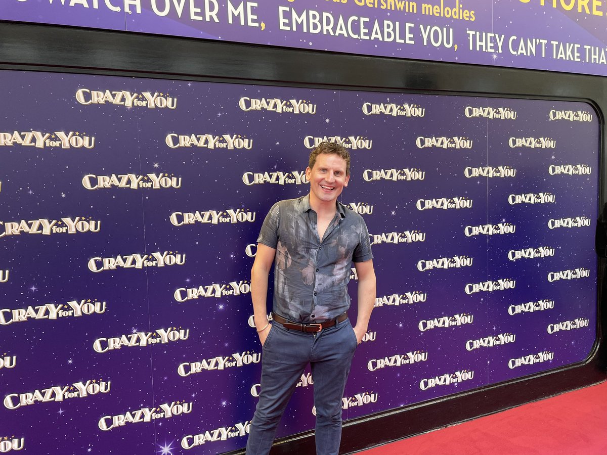 SamJSadler's tweet photo. 🎼Who could ask for anything more!!’🎶
Crazy for You Press Night!!
🎙️ @boxofficeradio
📷 @LouMorrisPhoto
#PressNight #Theatre #BoxOfficeRadio #MusicalTheatre #CrazyForYou #RedCarpet https://t.co/TsRaJ77s58