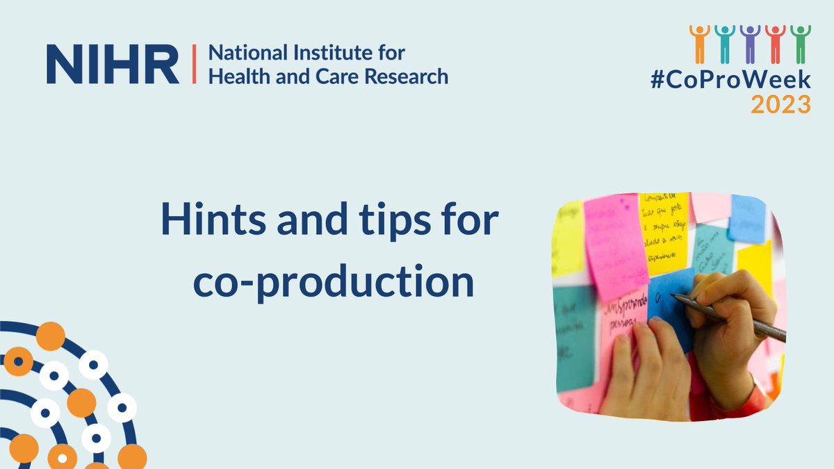 NIHR Involvement tweet media