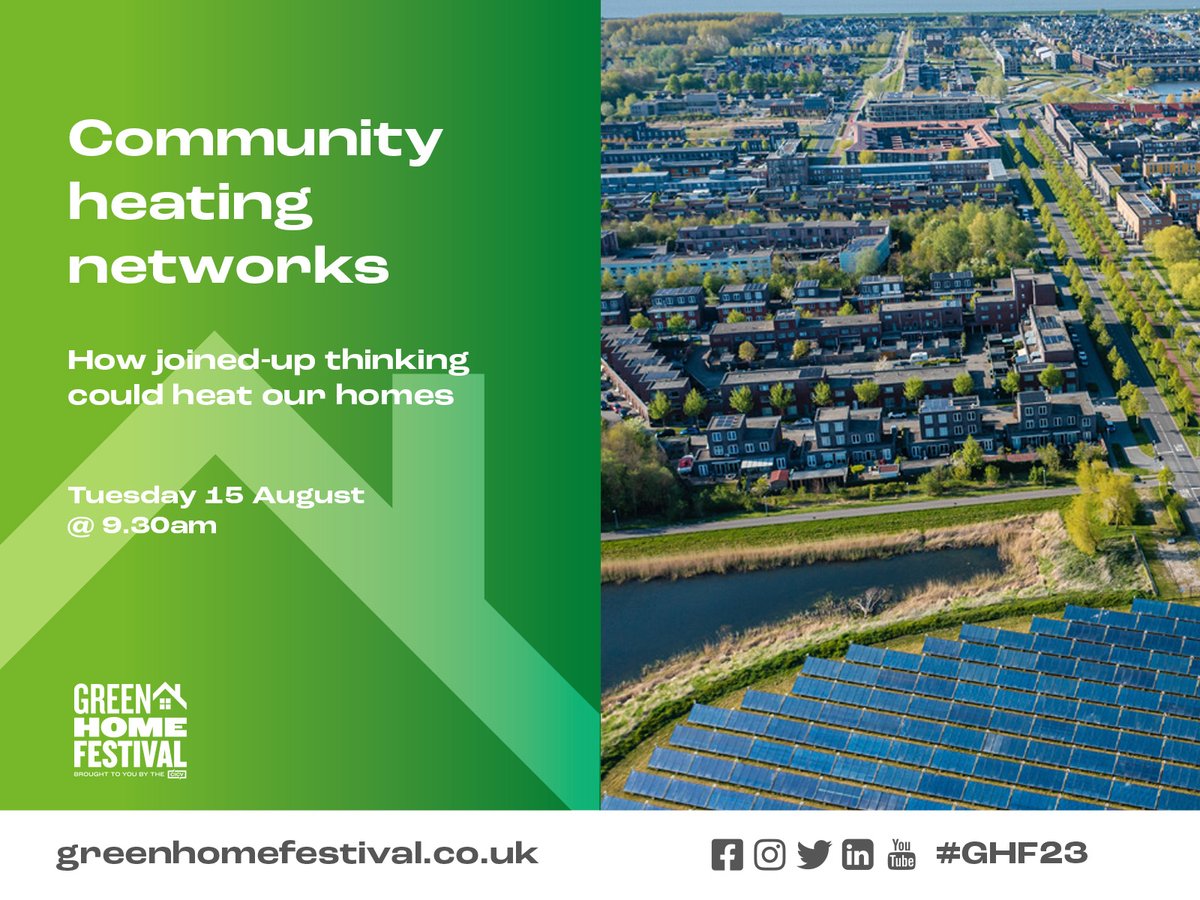 What are community heat networks? And should we be taking a joined-up approach to how our energy is supplied? This fascinating show will explain how such networks could provide heating for our homes and buildings in the future. #GHF23

👉Get free tickets: bit.ly/GHF-networks