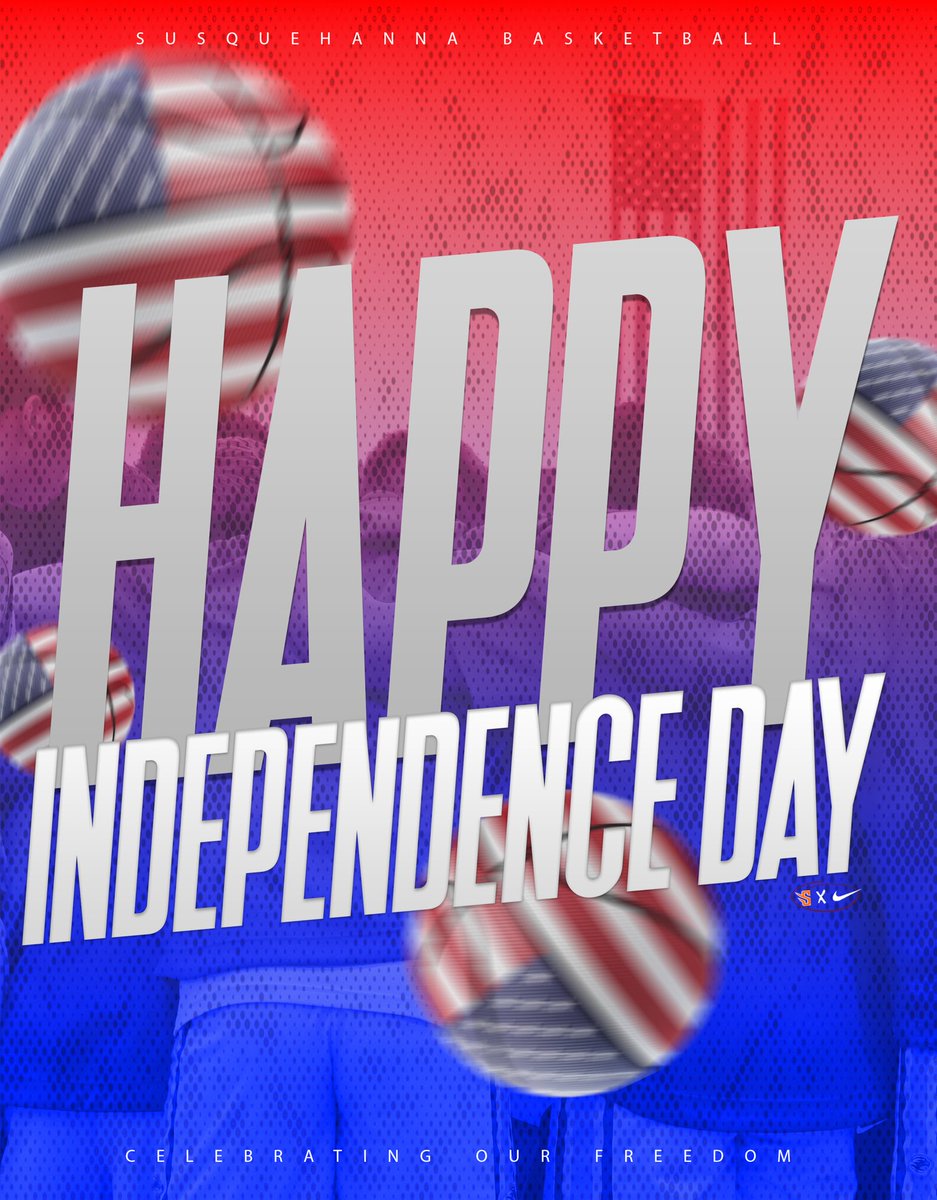 𝐂𝐞𝐥𝐞𝐛𝐫𝐚𝐭𝐢𝐧𝐠 𝐎𝐮𝐫 𝐅𝐫𝐞𝐞𝐝𝐨𝐦🇺🇸

Happy 4th of July from Susquehanna Men’s Basketball.

#AllIn // #GoSU