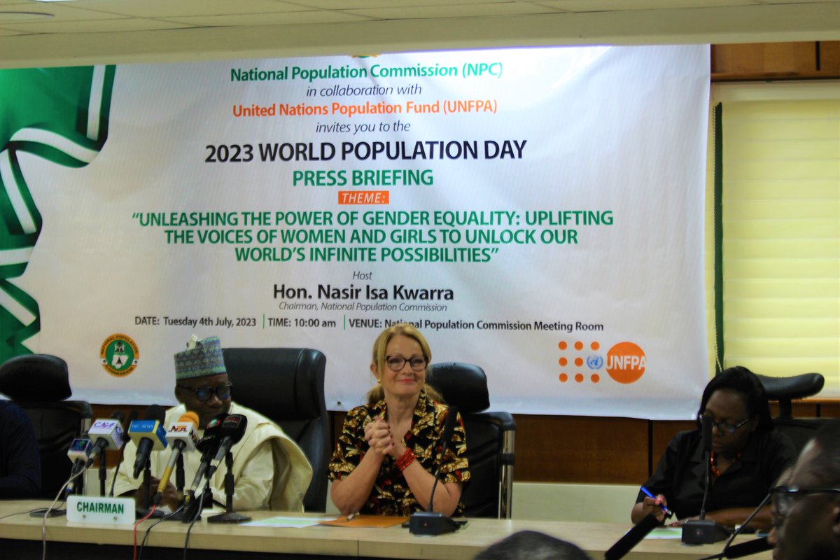 Today we celebrated 'World Population Day' with @natpopcom Our CR @ullamuller highlighted “the importance of gender equality in creating a better future for everyone. 📣By amplifying the voices of women and girls and providing them with equal opportunities” #UNFPA🌍