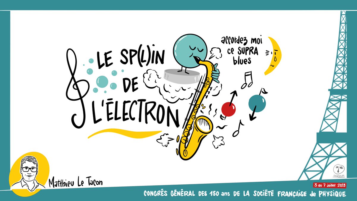 Congrès 150 ans <a href="/SFP_officiel/">Société Française de Physique</a> JOUR 2 : accorder les propriétés électroniques des matériaux quantiques avec #MatthieuLeTacon <a href="/KITKarlsruhe/">Shmoopy</a> #Quantum #spin #livesketching